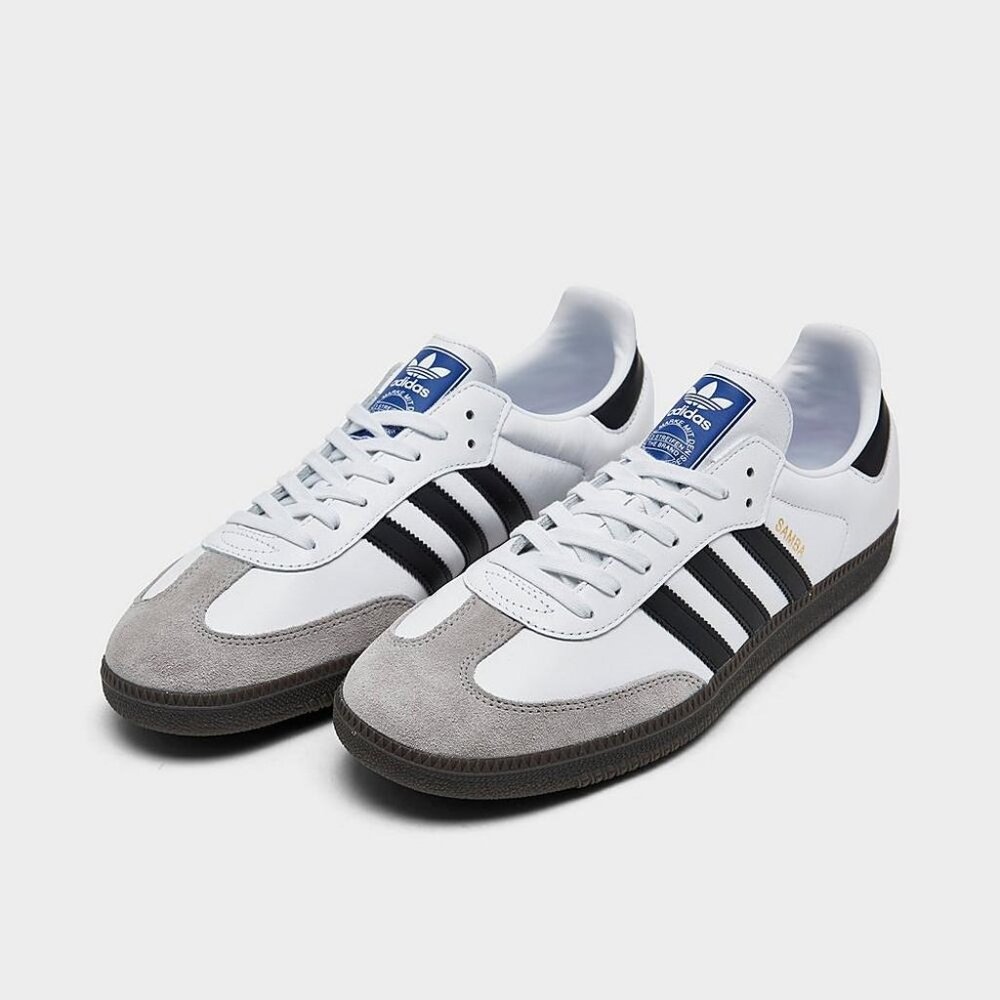 Adidas Samba OG J Sneakers Cloud White Core Black Gum Size Women 7/ Men 6